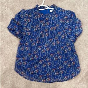 Floral Blue women’s Top